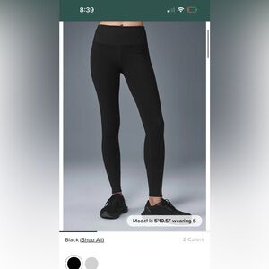 Alo yoga black alosoft leggings